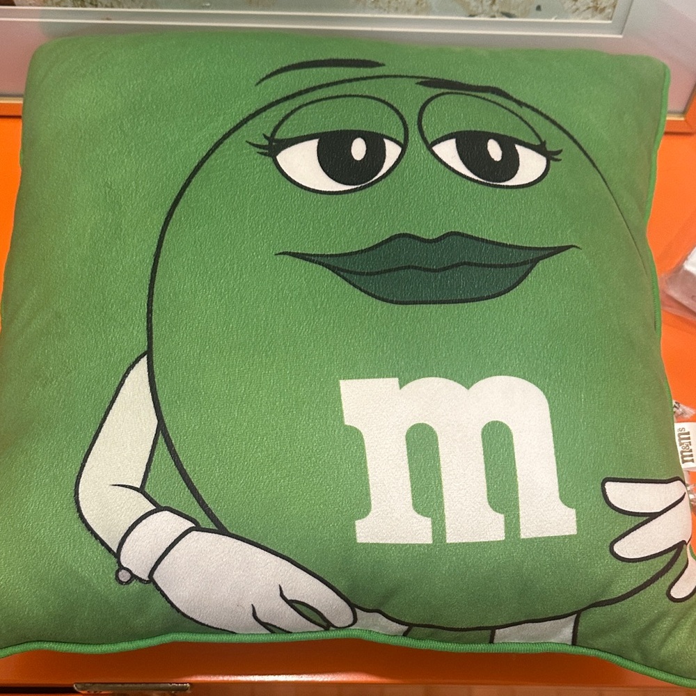 M&M'S Green Character Pillow